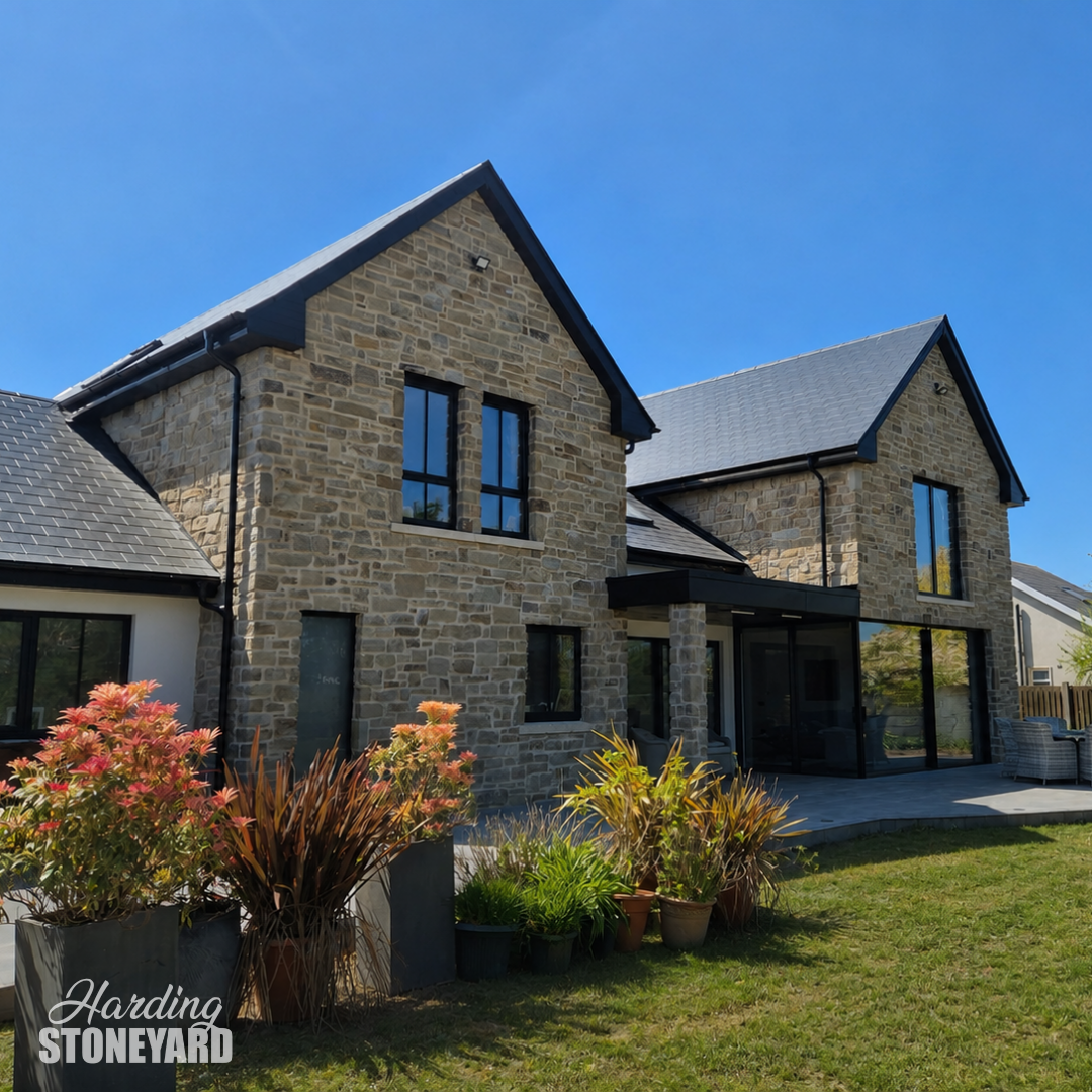 Cream Sandstone Cladding Garden & House