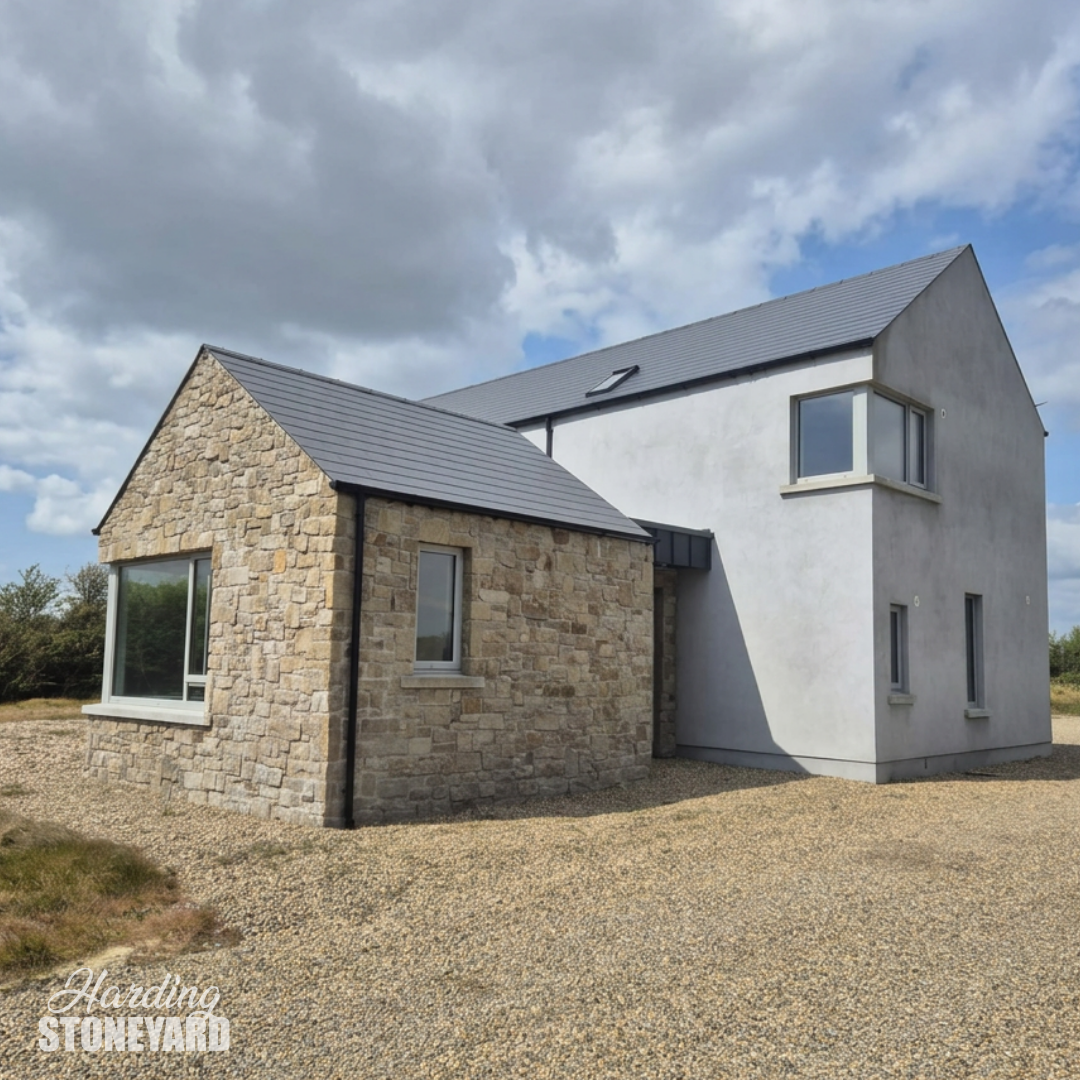 Cream Sandstone Cladding Stone Back of House