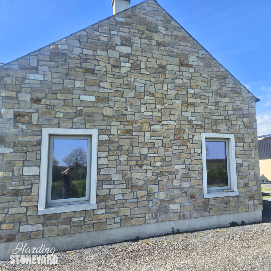 Donegal Sandstone Cladding House Side View