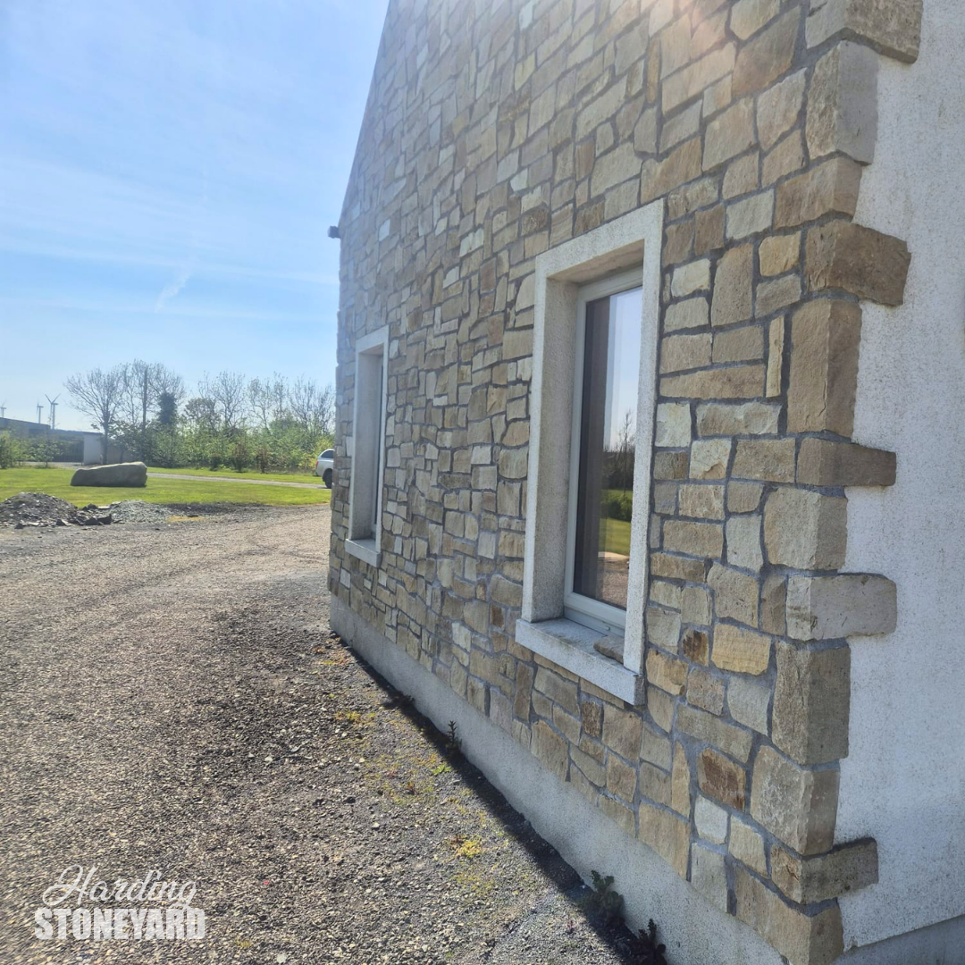 Donegal Sandstone Cladding Stone House Side View