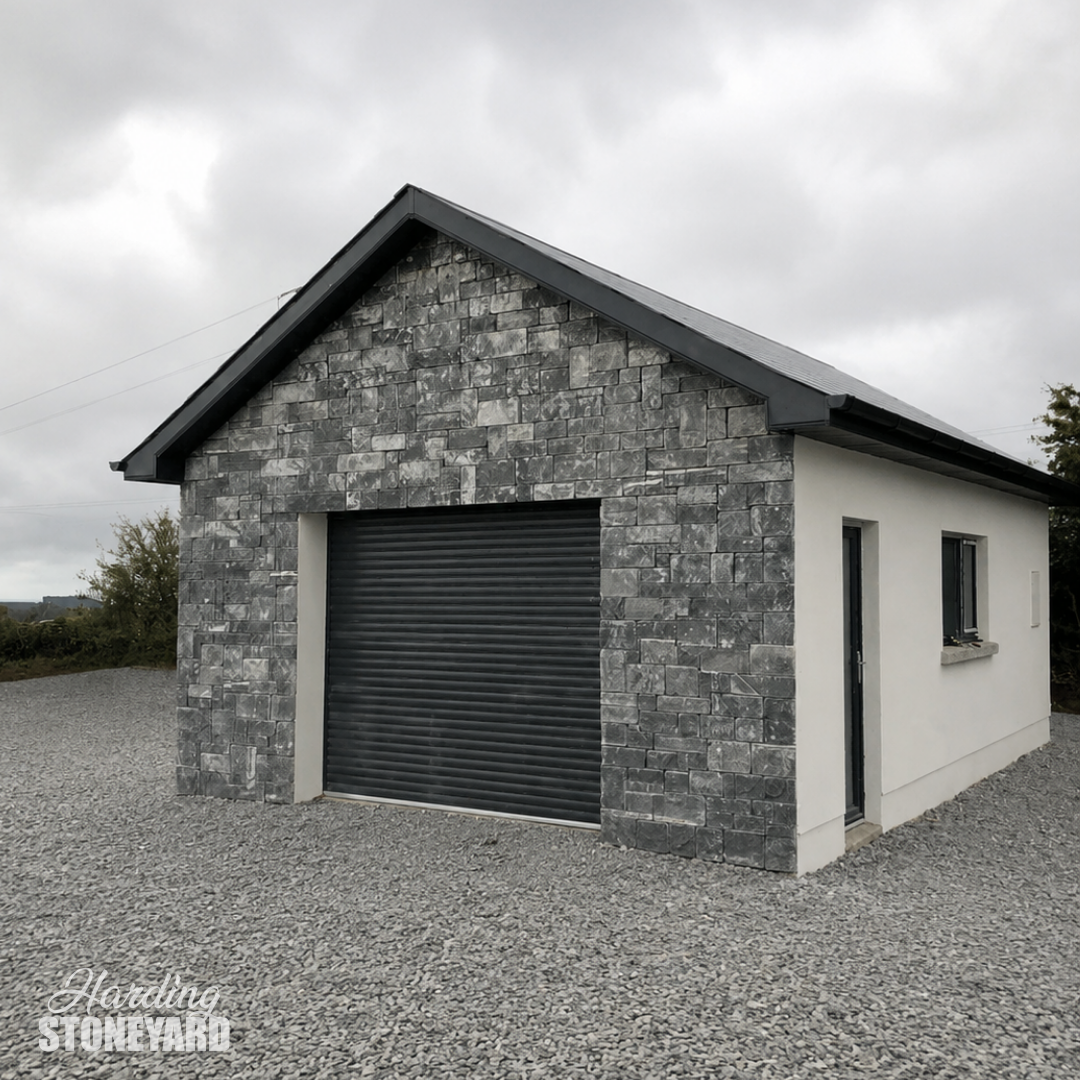 Kilkenny Limestone Cladding Shed