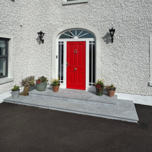 Sanded Kilkenny Limestone Front Door Step