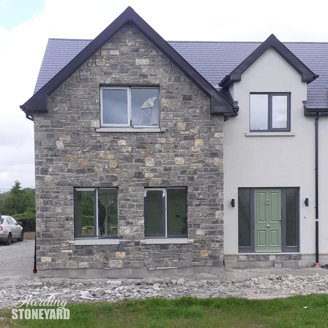 White Limestone Cladding Front