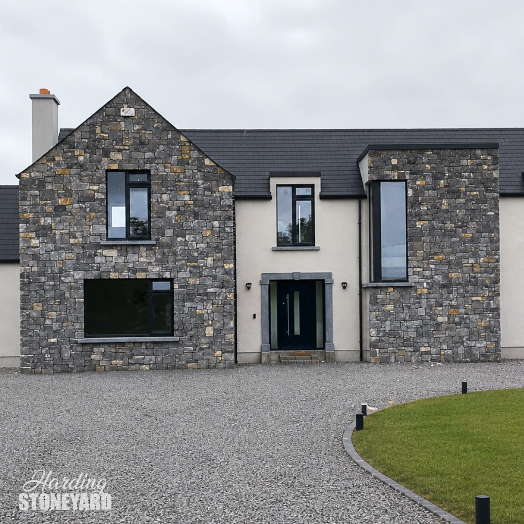 White Limestone Cladding House