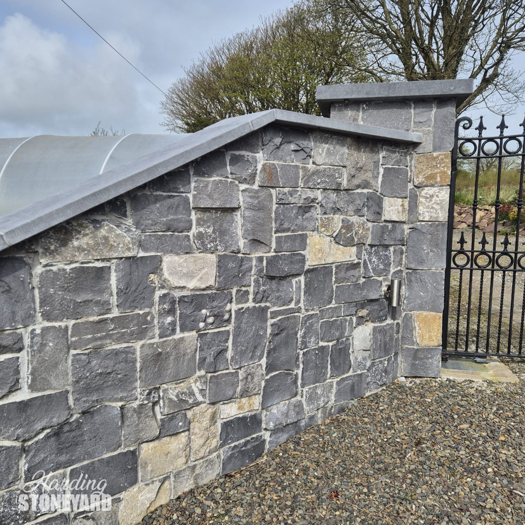 White Limestone Cladding Pillar & Wall