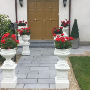 Sanded Kilkenny limestone Paving Cropped