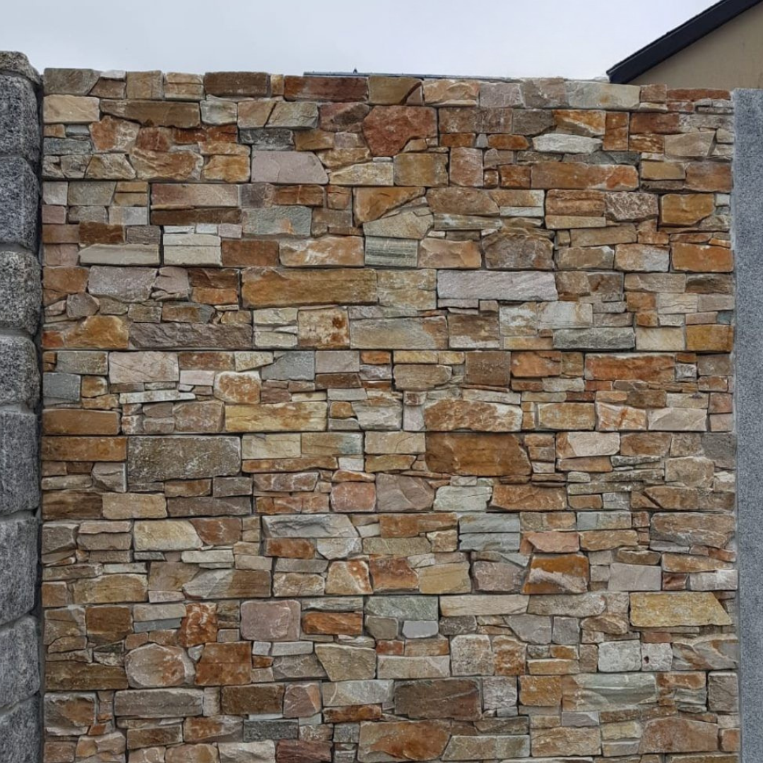 multicolour Z-stone Cladding panel Display Wall