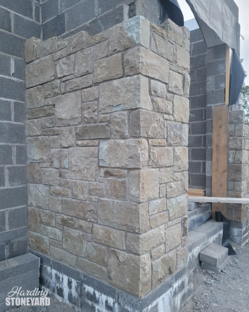 Cream Sandstone Brick New build Home Ireland