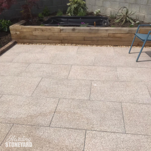 Brown Granite Effect Porcelain Garden patio tiles