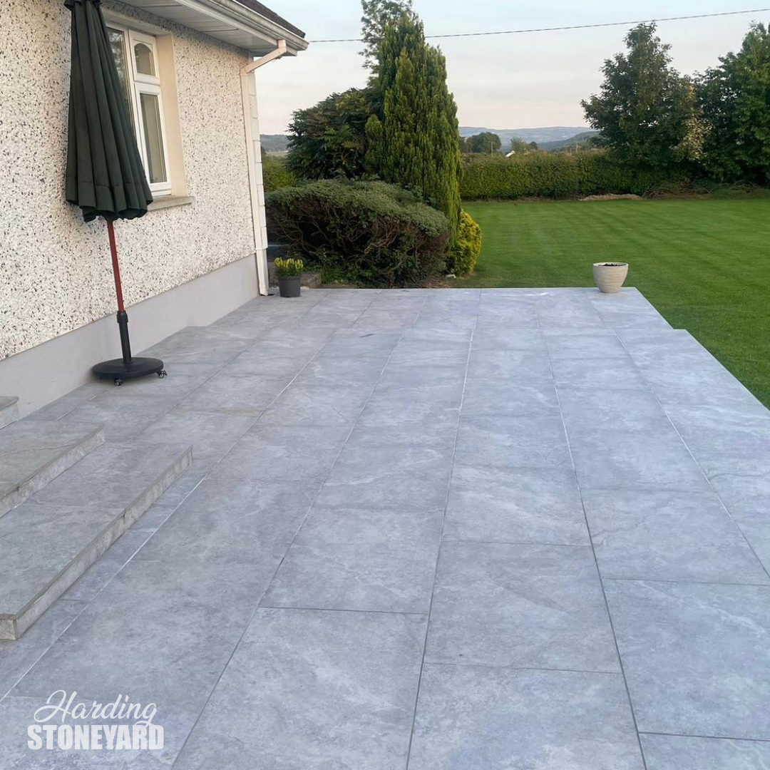 Pietra Grey Porcelain Outdoor Tiles